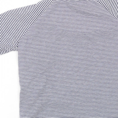 Tu Boys Blue Striped  Basic T-Shirt Size 6-7 Years