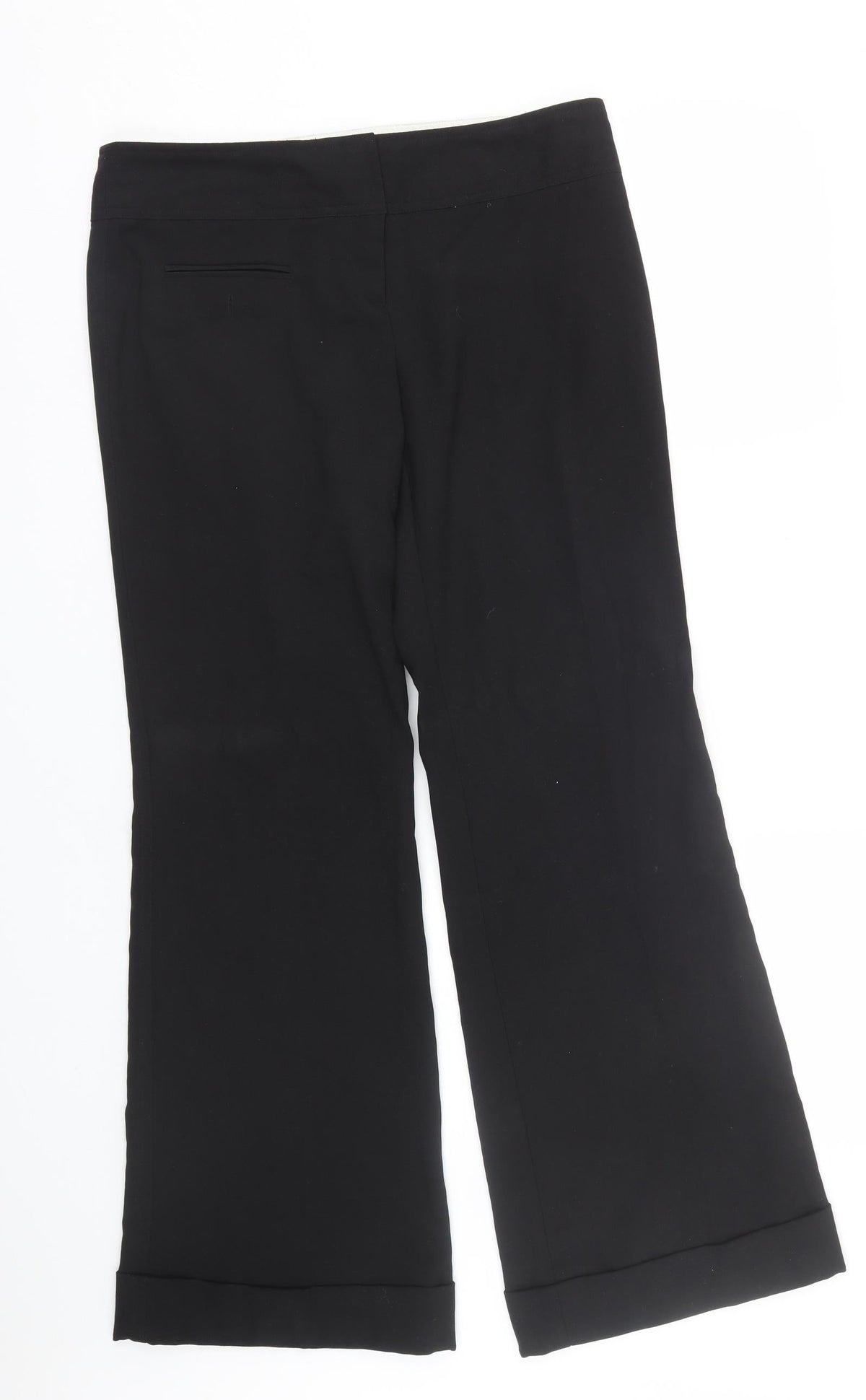 Preworn Womens Black   Trousers  Size 12 L31 in