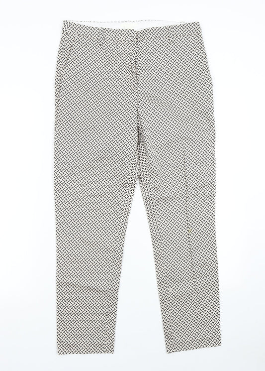 H&M Womens Multicoloured Geometric  Trousers  Size 12 L27 in