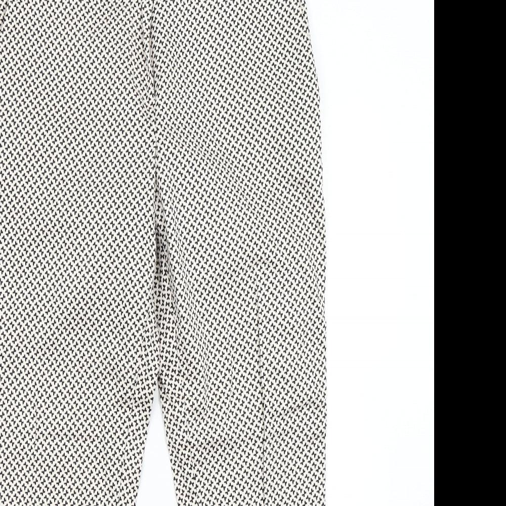 H&M Womens Multicoloured Geometric  Trousers  Size 12 L27 in