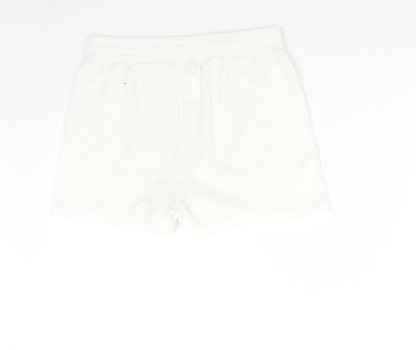 Boux Collection Womens Ivory   Sweat Shorts Size 12