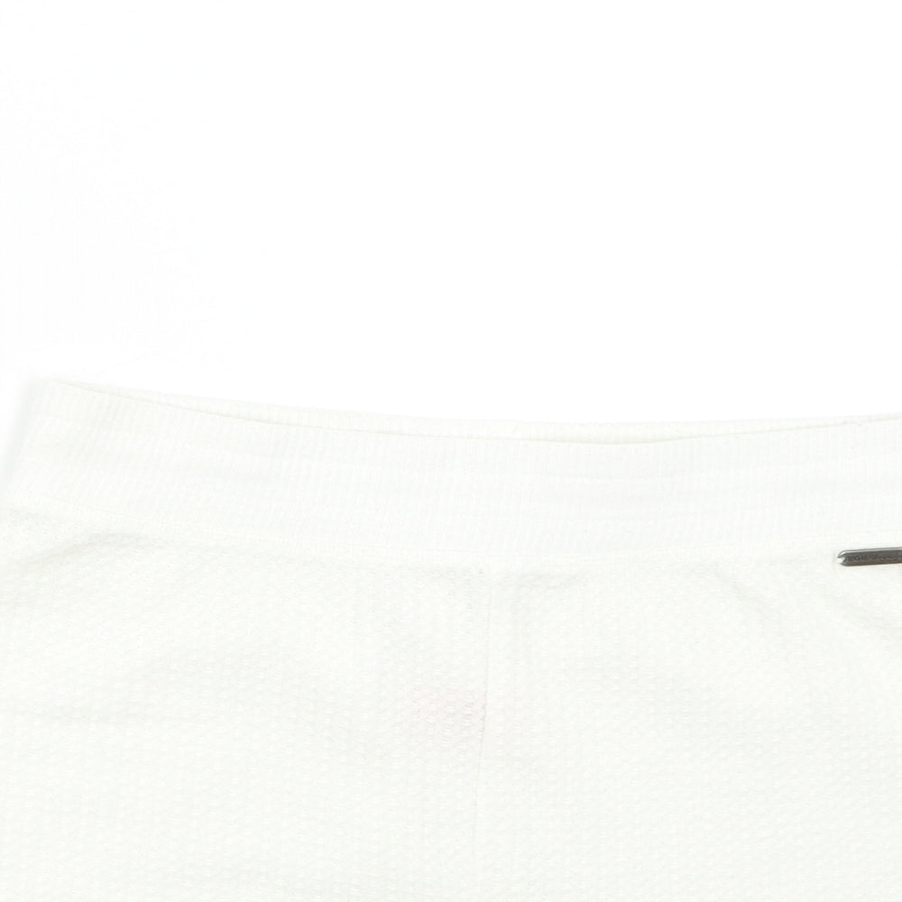 Boux Collection Womens Ivory   Sweat Shorts Size 12