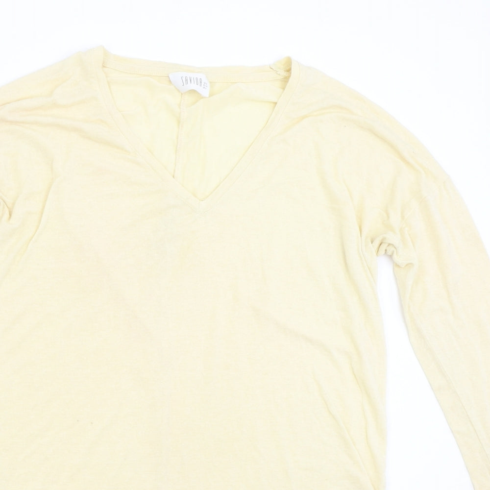 Savida Womens Yellow   Pullover Jumper Size 8