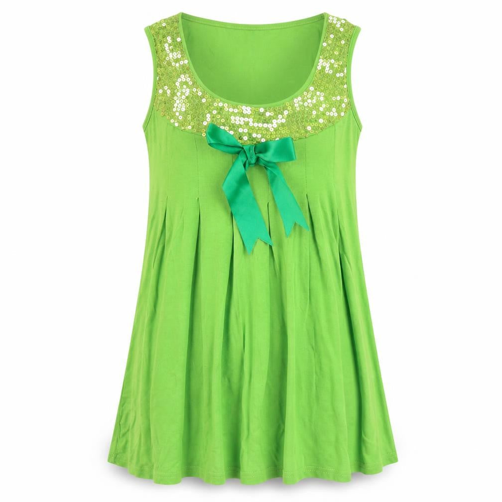 Decoco Fashion Womens Green   Basic Tank Size M
