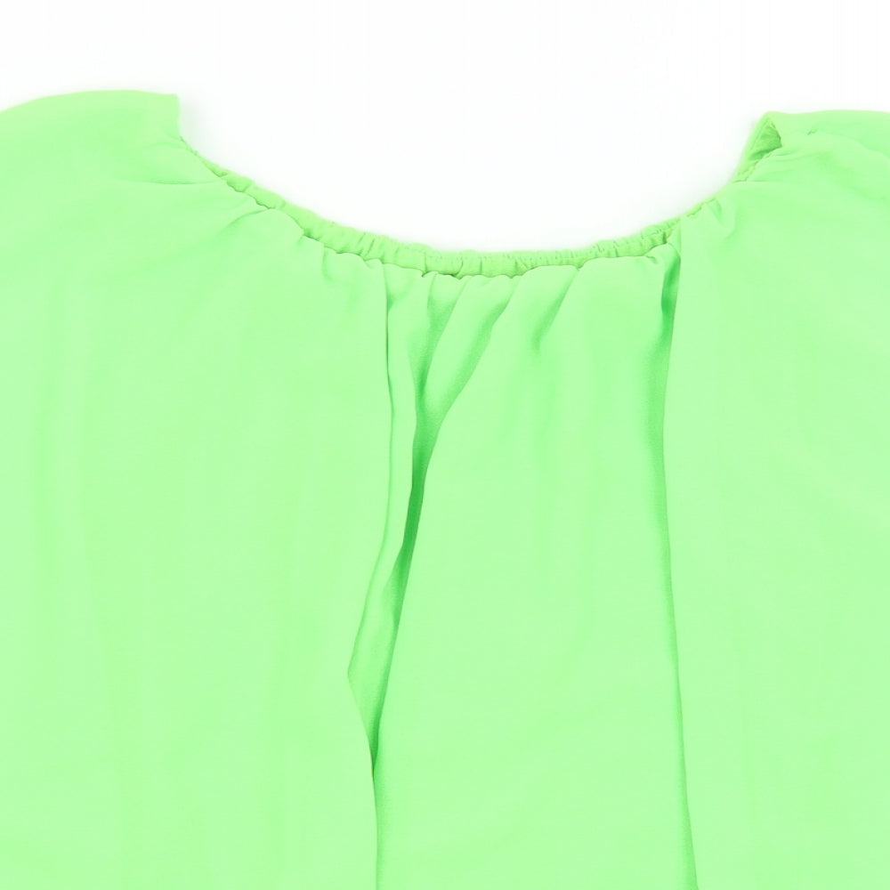 Preworn Womens Green   Basic Blouse Size S