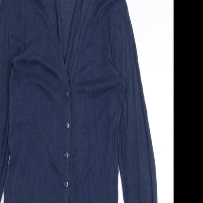 Divided Womens Blue   Cardigan Jumper Size 6