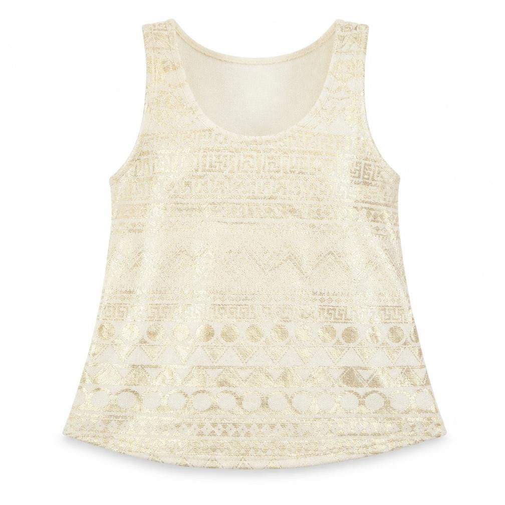 Glow Womens Gold   Basic Tank Size S