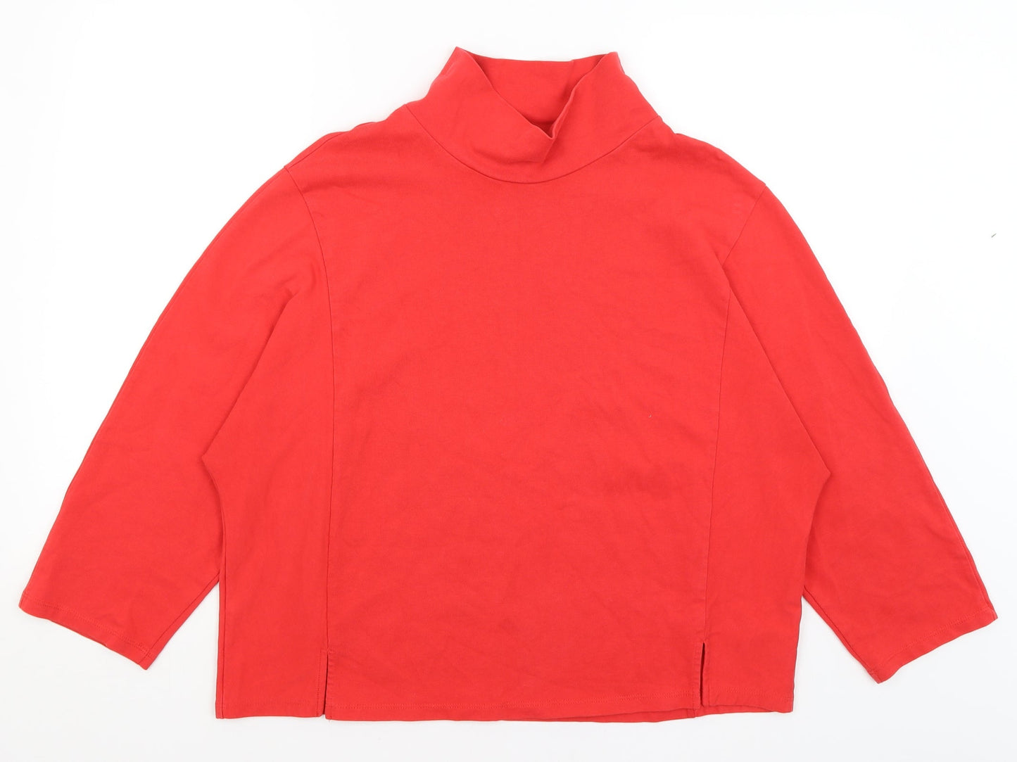 M&S Womens Red   Pullover Jumper Size 16