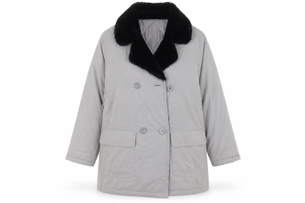 Effect Womens Grey   Jacket Coat Size 12