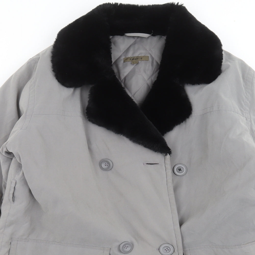 Effect Womens Grey   Jacket Coat Size 12