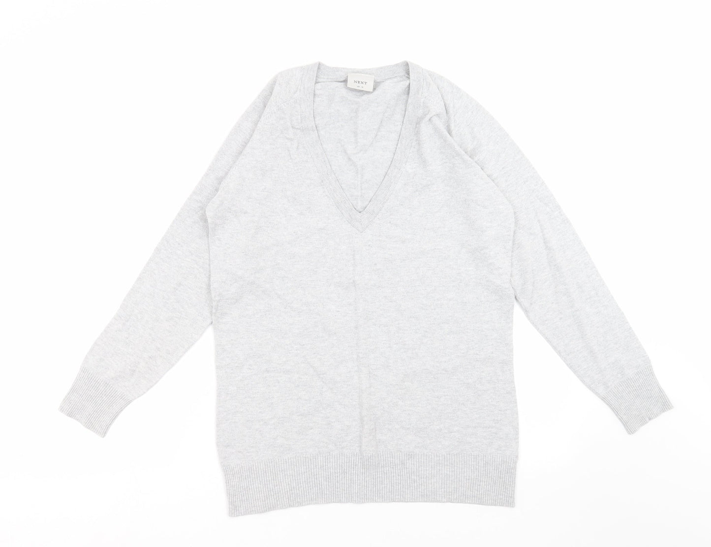 NEXT Womens Grey  Knit Pullover Jumper Size 10
