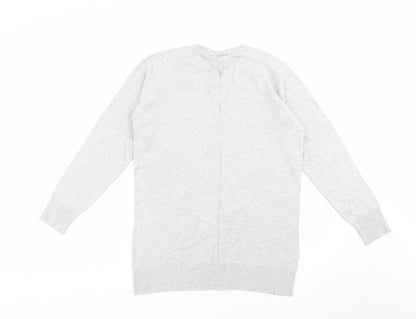 Preloved NEXT Womens Grey  Knit Pullover Jumper Size 10 - Back