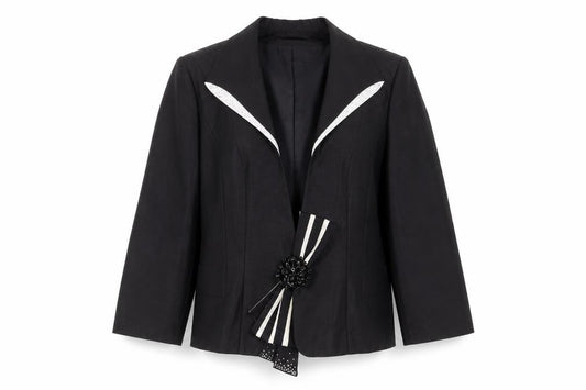browns & co Womens Black   Jacket Suit Jacket Size 22