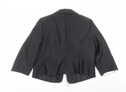 browns & co Womens Black   Jacket Suit Jacket Size 22