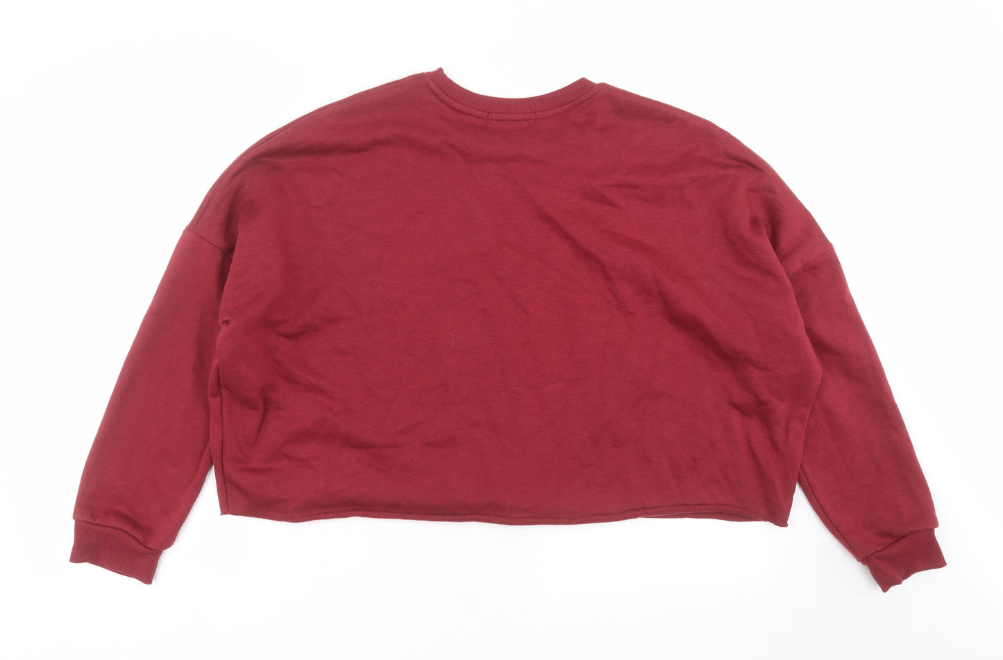 Primark Womens Red   Pullover Sweatshirt Size M  - cropped