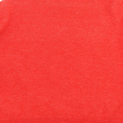 Preloved H&M Womens Red  Knit Pullover Jumper Size L  - beaded - Label