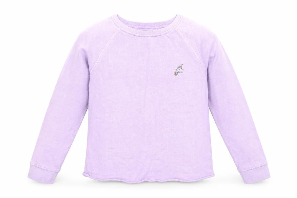 NEXT Girls Purple   Pullover Sweatshirt Size 11 Years  - unicorn