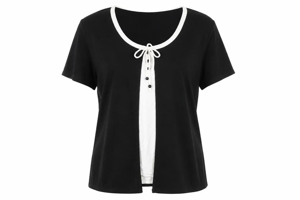 Soul Collection Womens Black   Basic T-Shirt Size XL