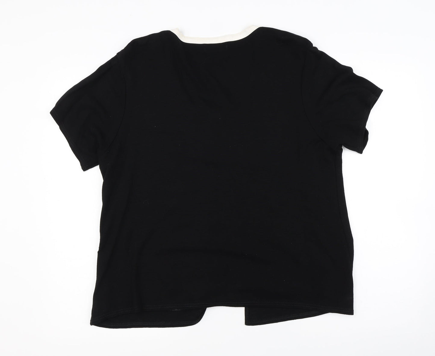 Soul Collection Womens Black   Basic T-Shirt Size XL