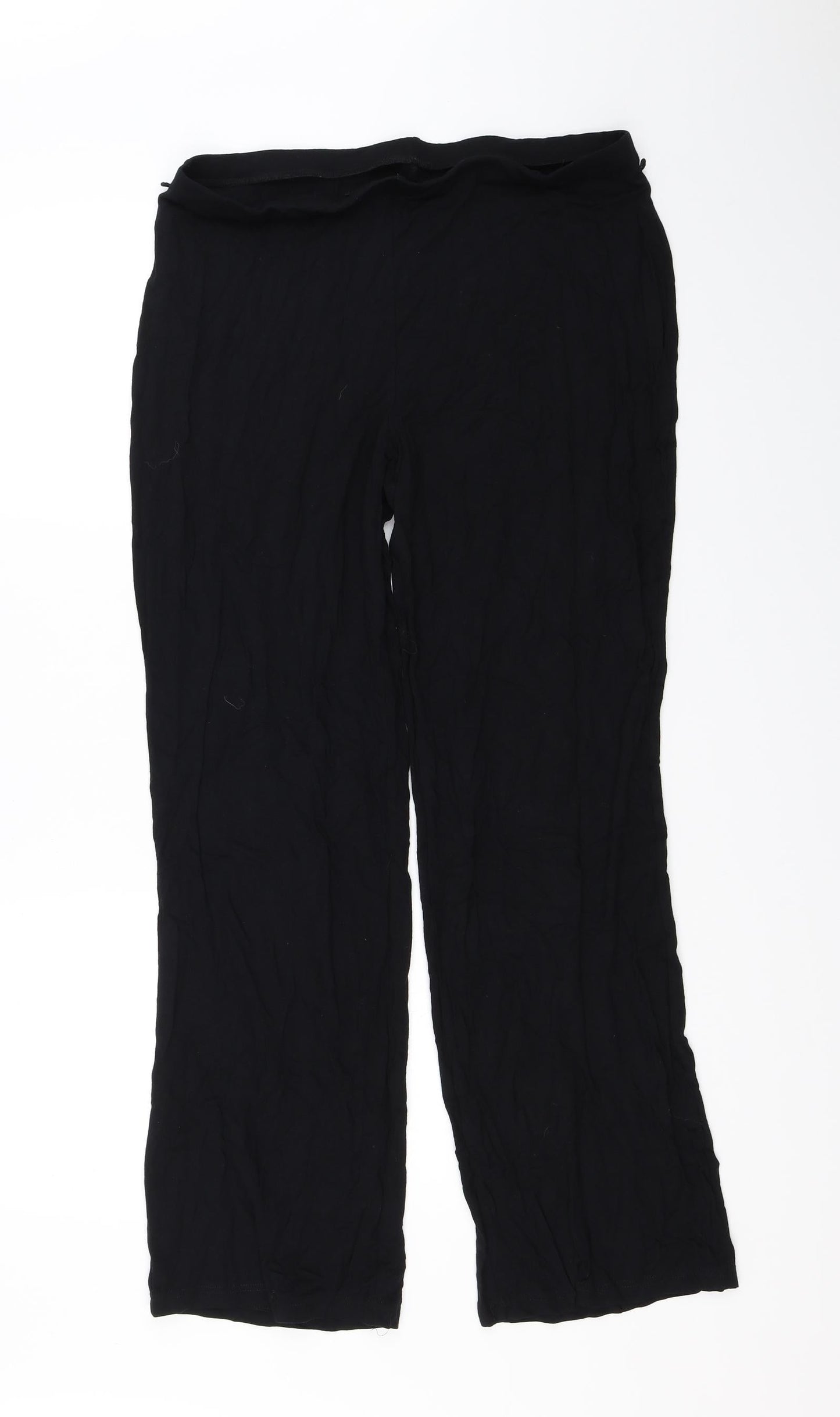 Marks and Spencer Womens Black   Trousers  Size 16 L28 in