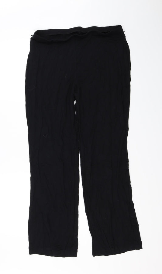Marks and Spencer Womens Black   Trousers  Size 16 L28 in