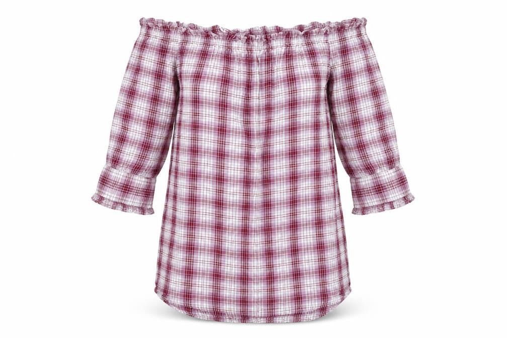 New Look Womens Red Check  Mini  Size 10