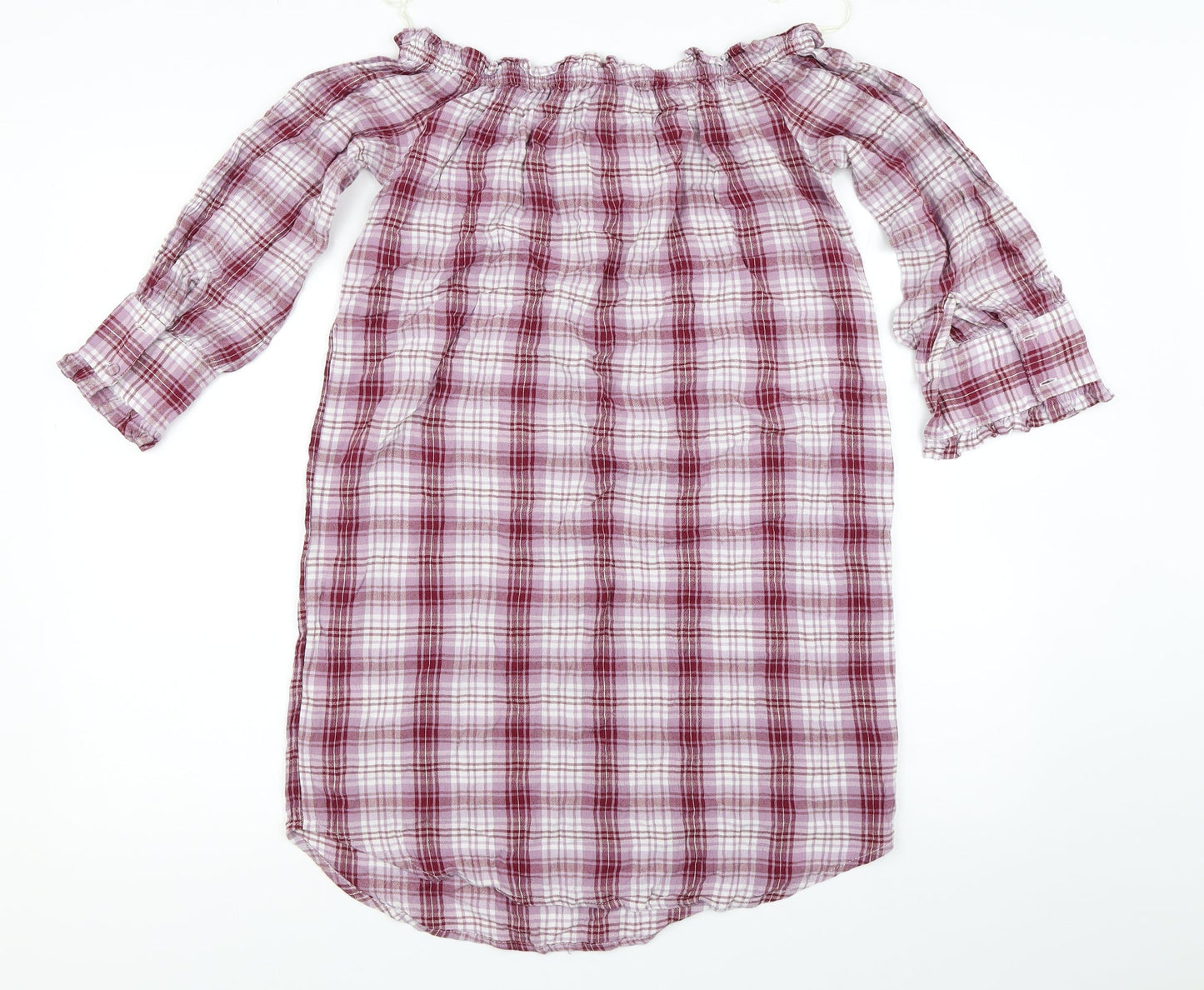 New Look Womens Red Check  Mini  Size 10