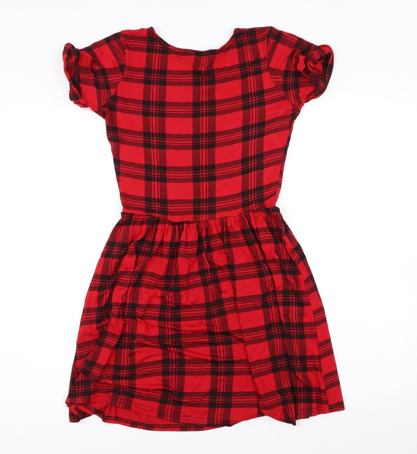 Sophia Mirza Womens Red Check  Mini  Size M