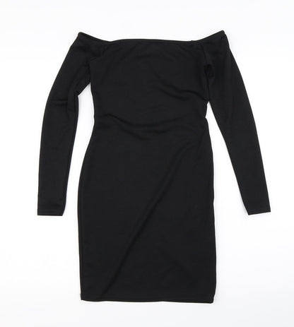 PRETTYLITTLETHING Womens Black   Bodycon  Size 8