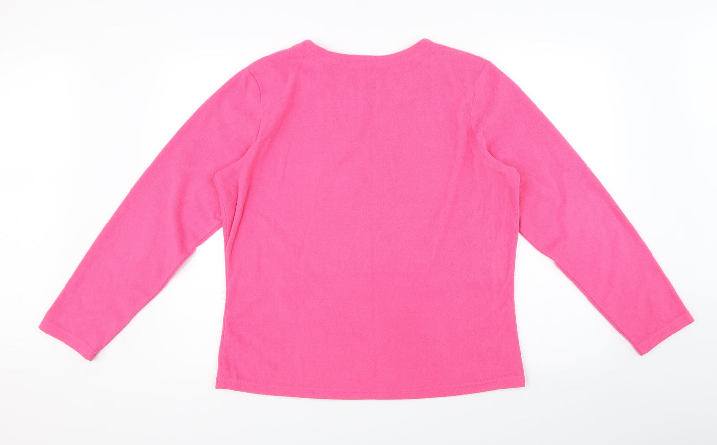 George Womens Pink Solid  Top Pyjama Top Size 14