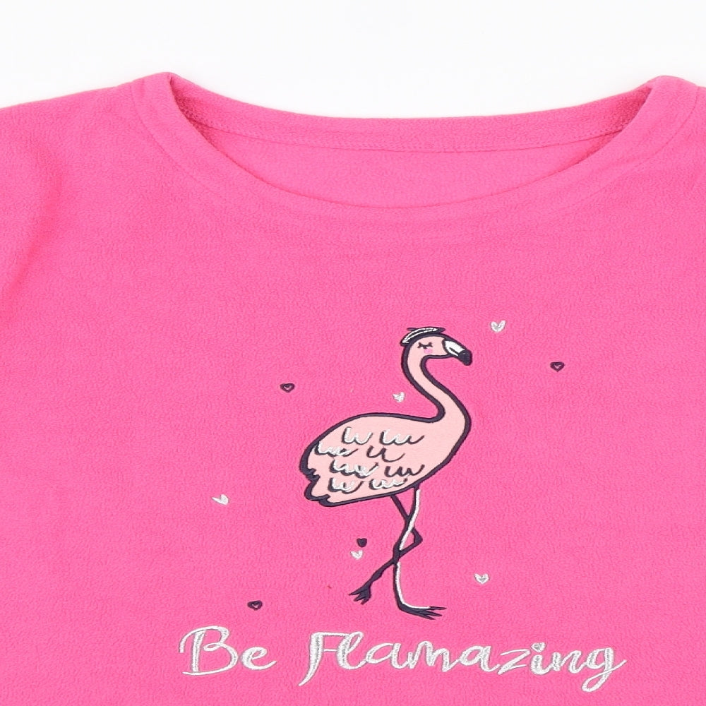 George Womens Pink Solid  Top Pyjama Top Size 14