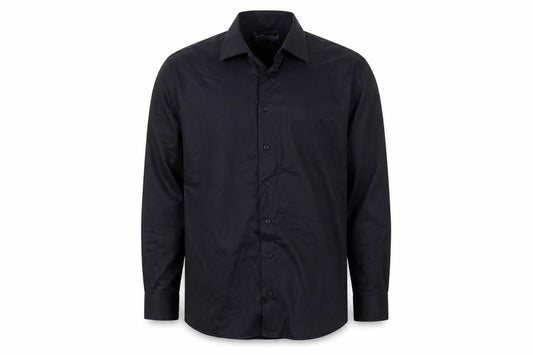 Bosweel Mens Black    Button-Up Size 14