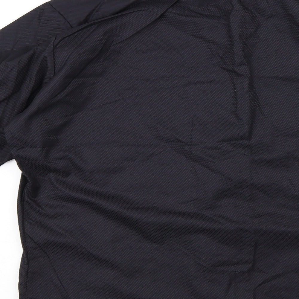 Bosweel Mens Black    Button-Up Size 14