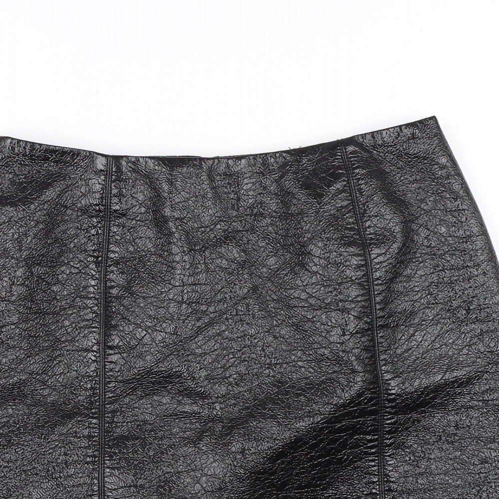 H&M Womens Black   Mini Skirt Size 8
