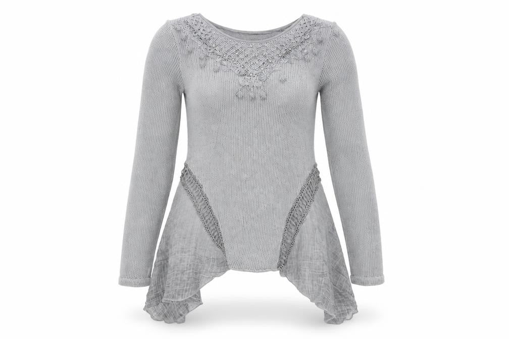 Klass Womens Grey   Pullover Jumper Size M