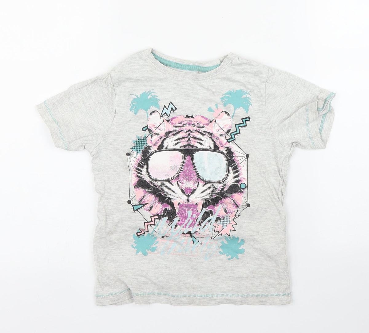 Tu Boys Grey   Basic T-Shirt Size 5 Years