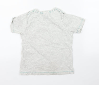 Tu Boys Grey   Basic T-Shirt Size 5 Years