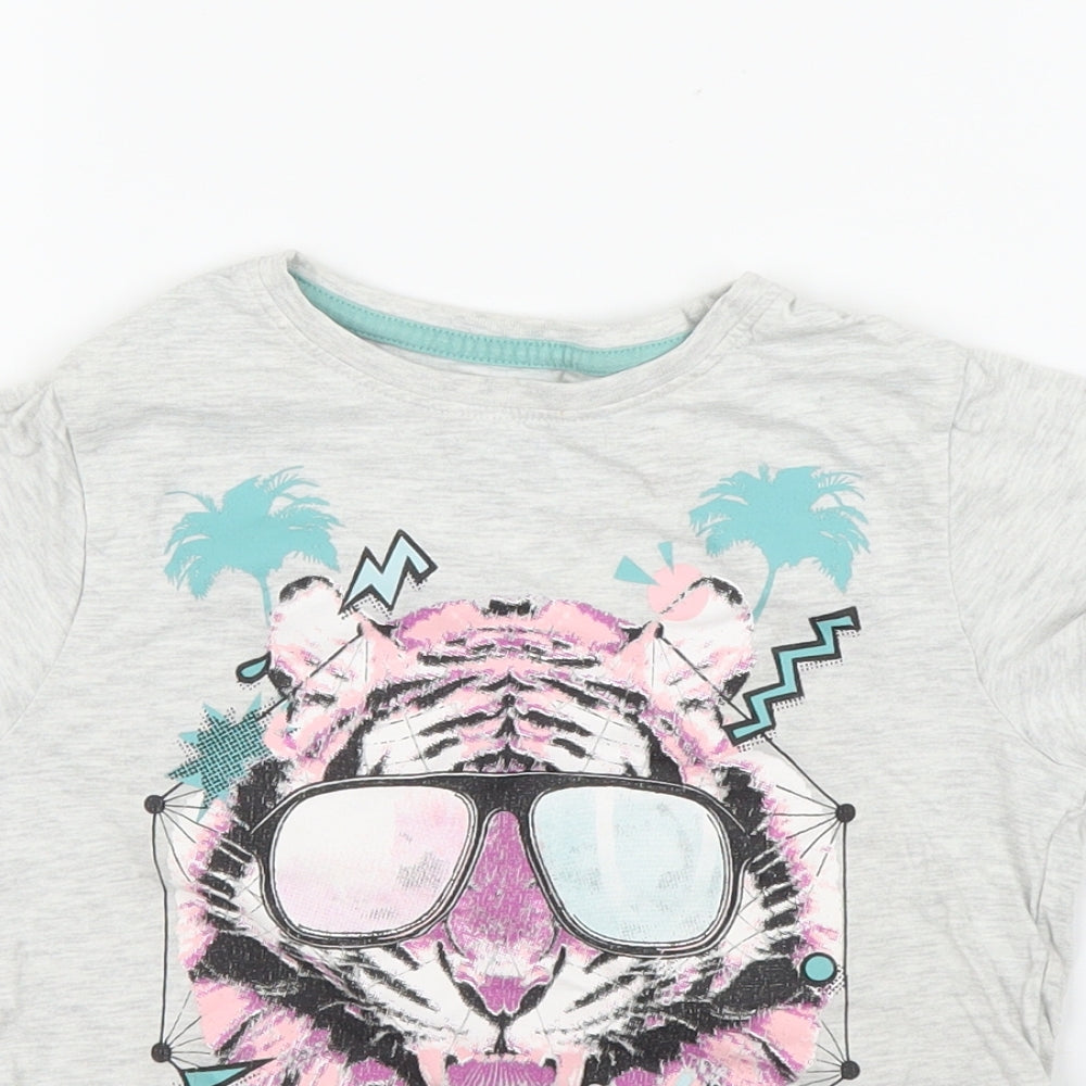 Tu Boys Grey   Basic T-Shirt Size 5 Years