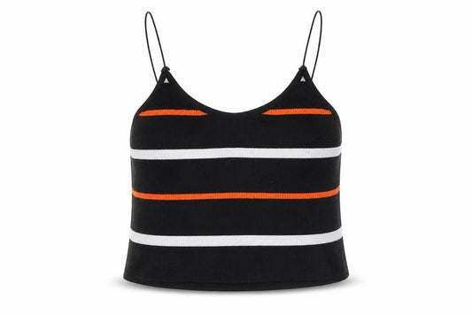 Primark Womens Black Striped  Camisole Tank Size XS  - Cropped