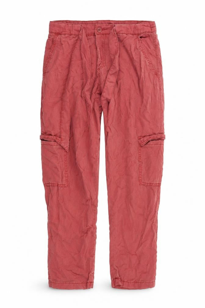 Primark Womens Red   Trousers  Size 8 L25 in
