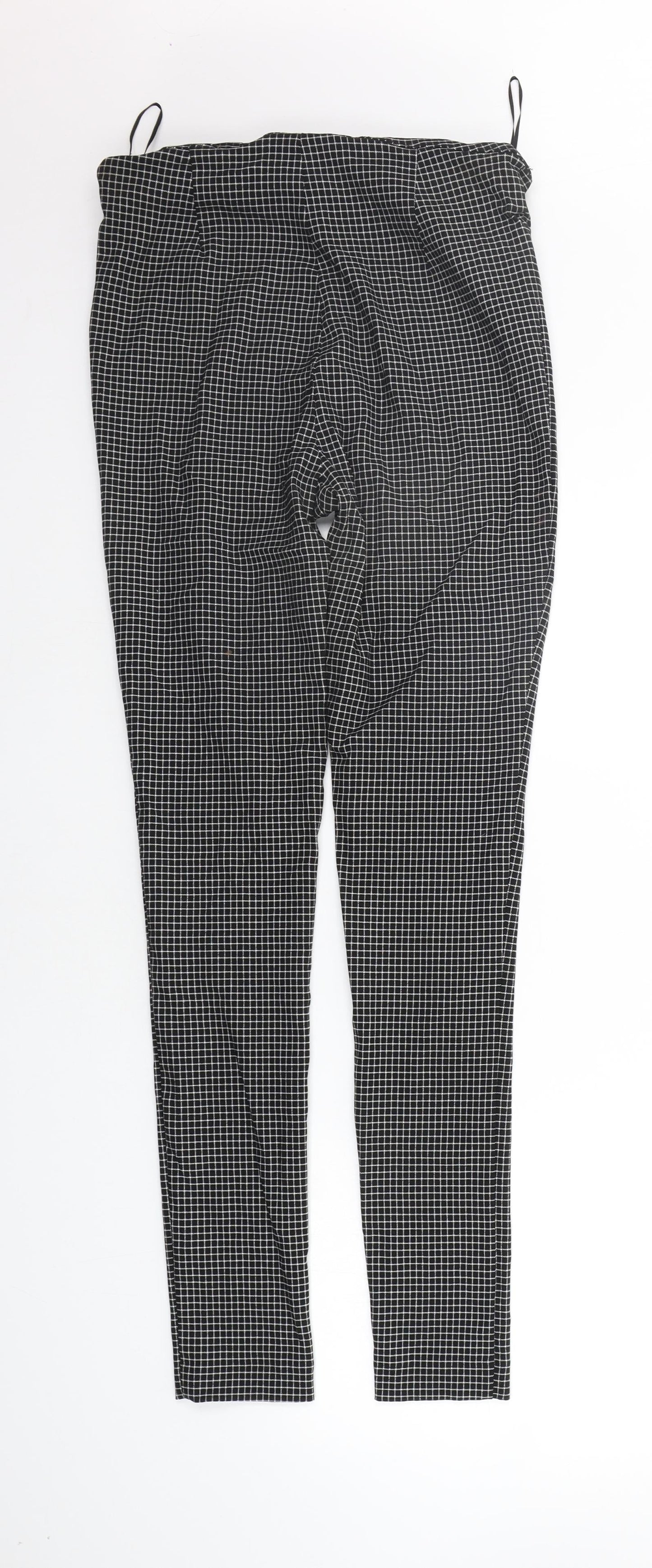 New Look Womens Black Check  Trousers  Size 10 L29 in