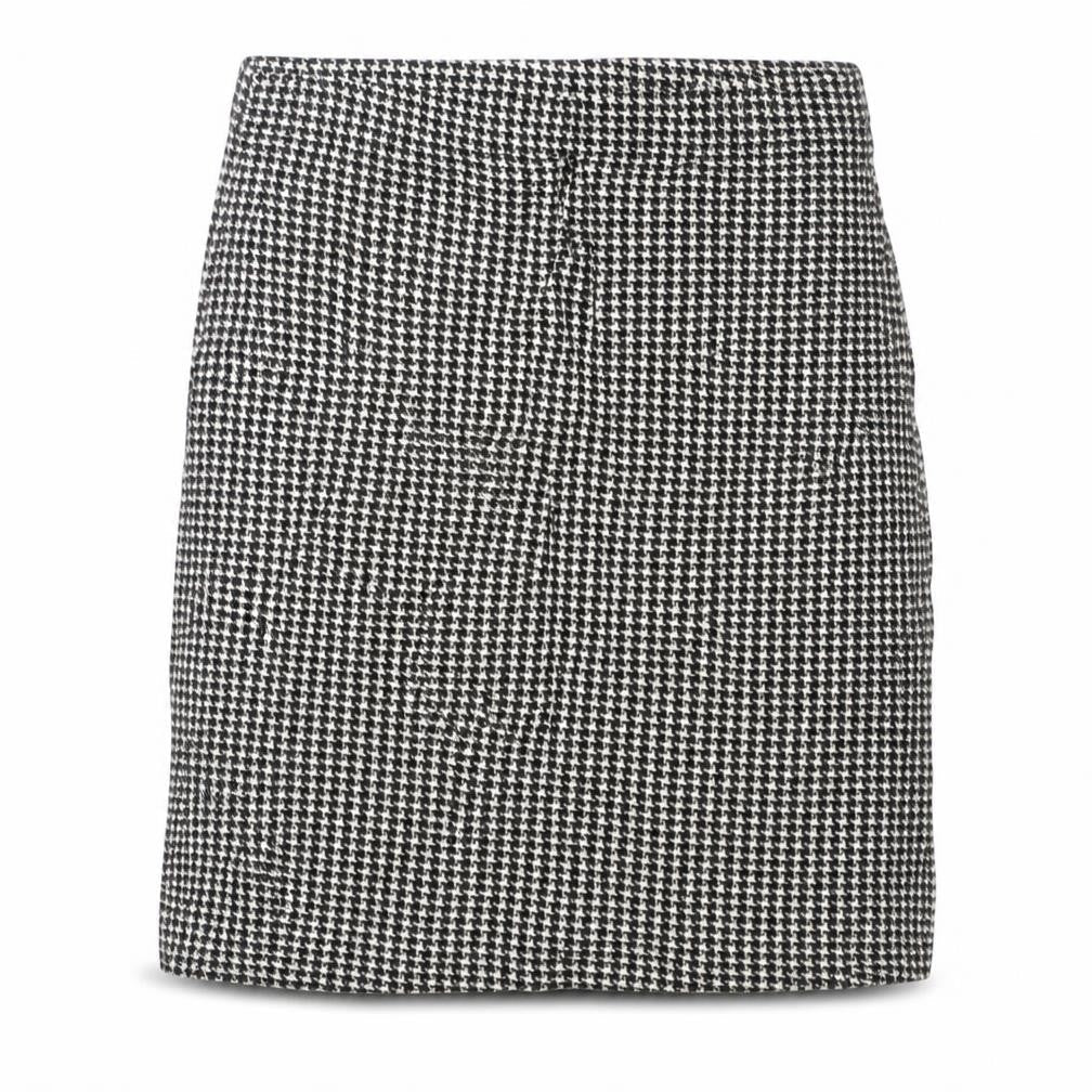 PRETTYLITTLETHING Womens Grey Check  A-Line Skirt Size 8