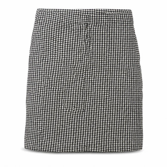 PRETTYLITTLETHING Womens Grey Check  A-Line Skirt Size 8