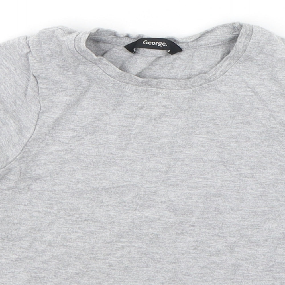 George Girls Grey   Basic T-Shirt Size 4-5 Years