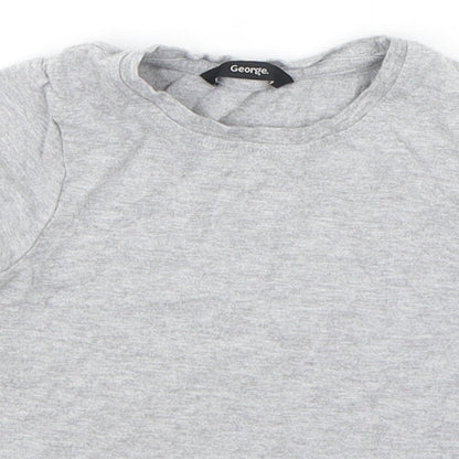 George Girls Grey   Basic T-Shirt Size 4-5 Years