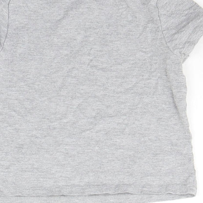 George Girls Grey   Basic T-Shirt Size 4-5 Years