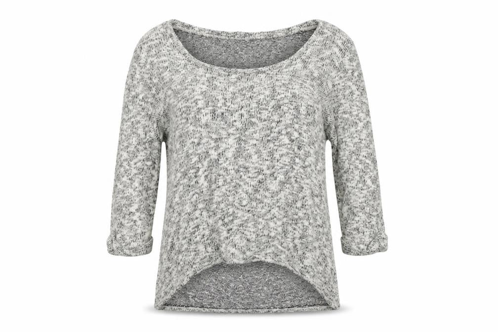 Sparkle & Fade Womens Grey   Pullover Jumper Size L