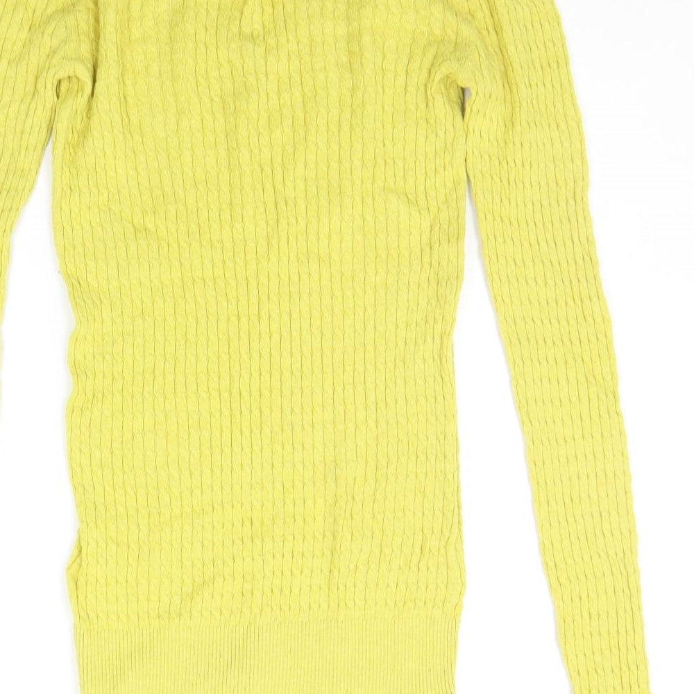 NEXT Womens Yellow   Pullover Jumper Size 6