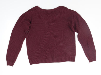 Dorothy Perkins Womens Purple   Pullover Jumper Size 8