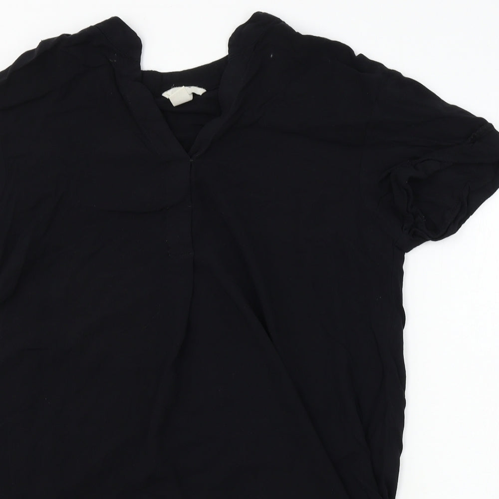 H&M  Womens Black   Basic Blouse Size S